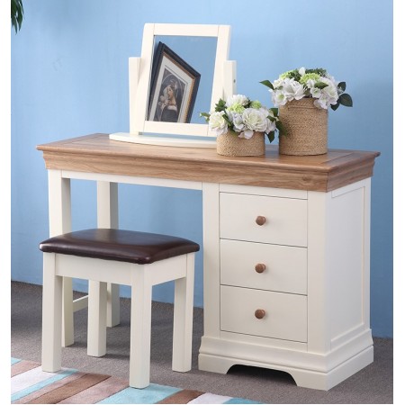 Oak04 : Ghế Đôn Gỗ Sồi Mặt Nệm - Da Pu Đen